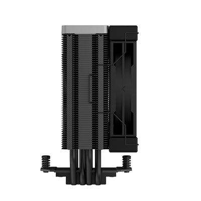 DeepCool AK400 Zero Dark Fan CPU Cooler, Universal Socket, High Performance 120mm Silent Hydro Bearing PWM Black Fan, 1850RPM, 4 Heat Pipes, Unique Matrix Fin Design, All Black, Intel LGA 1700 Bracket Included - PC Gear UK
