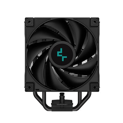 DeepCool AK400 Zero Dark Fan CPU Cooler, Universal Socket, High Performance 120mm Silent Hydro Bearing PWM Black Fan, 1850RPM, 4 Heat Pipes, Unique Matrix Fin Design, All Black, Intel LGA 1700 Bracket Included - PC Gear UK