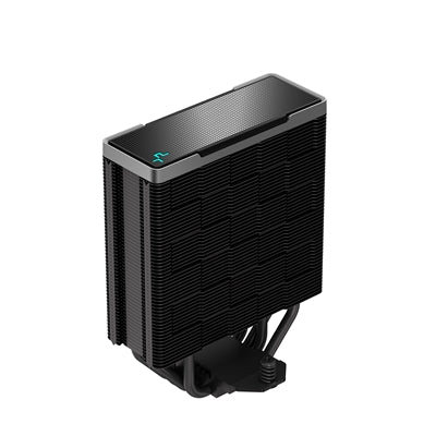 DeepCool AK400 Zero Dark Fan CPU Cooler, Universal Socket, High Performance 120mm Silent Hydro Bearing PWM Black Fan, 1850RPM, 4 Heat Pipes, Unique Matrix Fin Design, All Black, Intel LGA 1700 Bracket Included - PC Gear UK