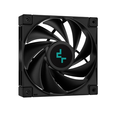 DeepCool AK400 Zero Dark Fan CPU Cooler, Universal Socket, High Performance 120mm Silent Hydro Bearing PWM Black Fan, 1850RPM, 4 Heat Pipes, Unique Matrix Fin Design, All Black, Intel LGA 1700 Bracket Included - PC Gear UK