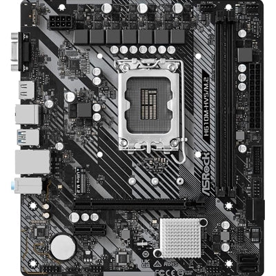 ASRock H610M-HDV/M.2 R2.0 Super Alloy Intel 1700 Socket Motherboard, Micro-ATX, 2x DDR4 Slots, 1x M.2 Socket, GbE LAN, 1x D-Sub / 1x DisplayPort / 1x HDMI Port - PC Gear UK