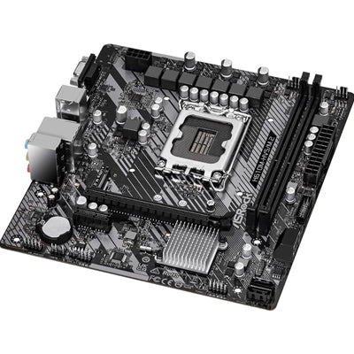 ASRock H610M-HDV/M.2 R2.0 Super Alloy Intel 1700 Socket Motherboard, Micro-ATX, 2x DDR4 Slots, 1x M.2 Socket, GbE LAN, 1x D-Sub / 1x DisplayPort / 1x HDMI Port - PC Gear UK