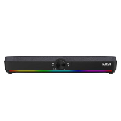 Marvo Scorpion SG-286 Etna 40 Bluetooth 5.3 USB Powered RGB Gaming Soundbar (Black) - PC Gear UK