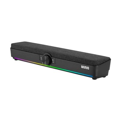 Marvo Scorpion SG-286 Etna 40 Bluetooth 5.3 USB Powered RGB Gaming Soundbar (Black) - PC Gear UK