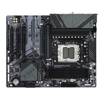 Gigabyte B650 EAGLE AX AMD AM5 Socket Motherboard, ATX, 4x DDR5 Slots, 3x M.2 Sockets, 1x USB-C Port, Fitted I/O Shield, GbE LAN, Wi-Fi 6E, 1x DisplayPort / 1x HDMI Port