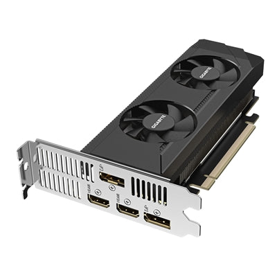 Gigabyte NVIDIA GeForce RTX 3050 OC Low Profile 6GB GDDR6 Graphics Card, 2304 CUDA Cores, 1477 MHz Core Clock, Dual Fan, 2x DisplayPorts / 2x HDMI Ports