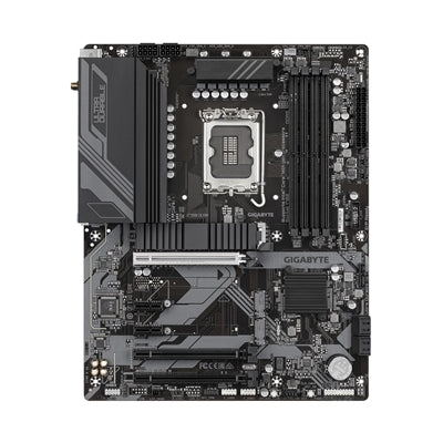 Gigabyte Z790 D AX Ultra Durable Intel 1700 Socket Motherboard, ATX, 4x DDR5 Slots, 3x M.2 Sockets, 2x USB-C Port, 2.5GbE LAN, Wi-Fi 6E, 1x DisplayPort / 1x HDMI Port