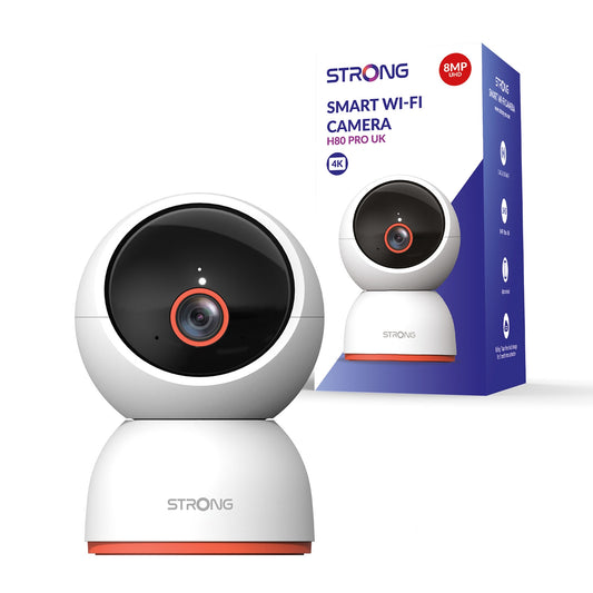 Strong H80 PRO 8MP Wireless Indoor Pan/Tilt Cloud Camera with Remote Viewing - PC Gear UK