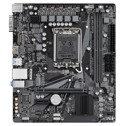 Gigabyte H610M H V3 DDR4 Ultra Durable Intel 1700 Socket Motherboard, Micro-ATX, 2x DDR4 Slots, 1x M.2 Socket, GbE LAN, 1x D-Sub / 1x HDMI Port - PC Gear UK