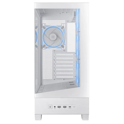 ASUS A31 PLUS ARGB ATX Midi Tower Case | 4 ARGB Fans | 360mm Radiator | BTF Compatible | White