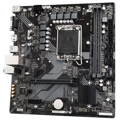 GIGABYTE B760M H DDR4 Intel LGA1700 Micro-ATX Motherboard, 2x DDR4, 2x M.2, PCIe 4.0, GbE LAN