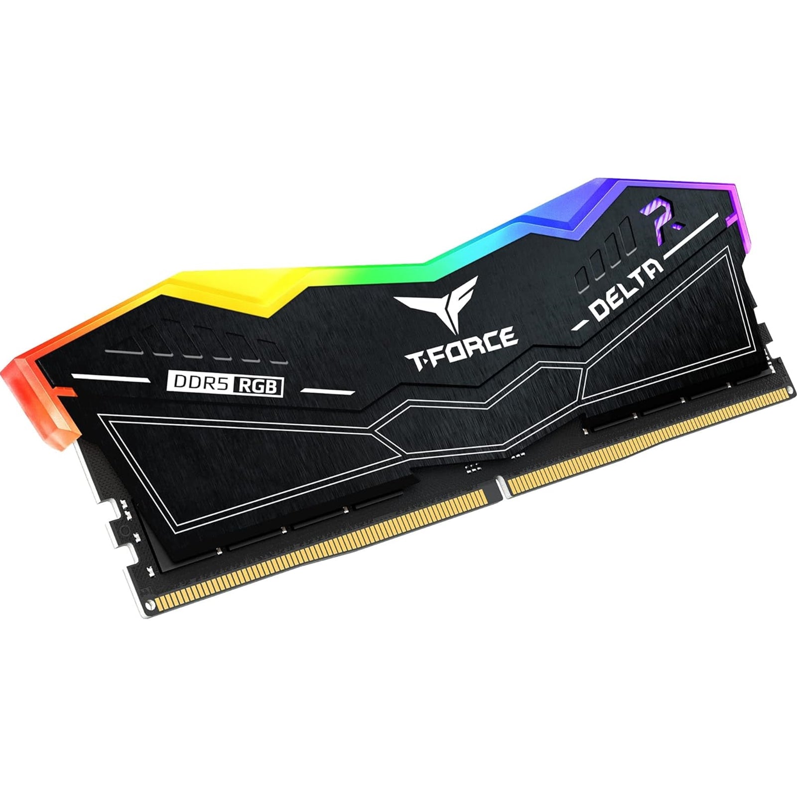 Team T-Force Delta RGB FF3D532G7600HC36DDC01 32GB DDR5 7600MHz System Memory, 2 x 16GB, Black, 36-46-46-84 1.40V - PC Gear UK