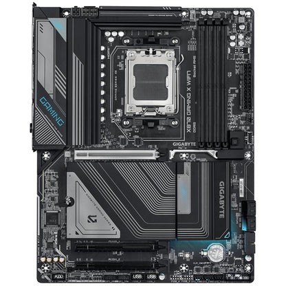 Gigabyte X870 GAMING X WIFI7 AMD AM5 Socket Motherboard, ATX, 4x DDR5 Slots, 3x M.2 Sockets, 3x USB-C Port, Fitted I/O Shield, 2.5GbE LAN, Wi-Fi 7, 1x HDMI Port / 2x USB-C (USB4) - PC Gear UK