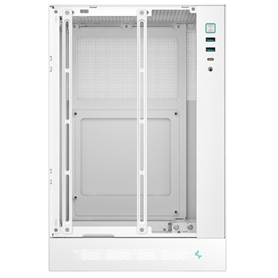 Deepcool CH170 Digital White Mini-ITX Case - High Airflow, Supports Water Cooling, Ultra-Quiet Operation, Compact Design for Efficient Space Management