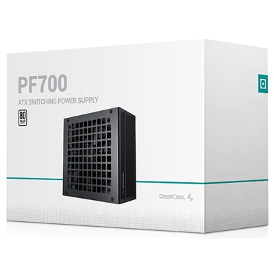 DeepCool 700W 80 PLUS Standard Power Supply - Silent Operation, Reliable Protection, Efficient Power Delivery - PC Gear UK