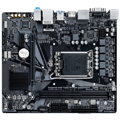 Gigabyte H610M S2H V2 Intel 1700 Socket Motherboard, Micro-ATX, 2x DDR5 Slots, 1x M.2 Socket, GbE LAN, 1x D-Sub / 2x DisplayPorts / 1x HDMI Port