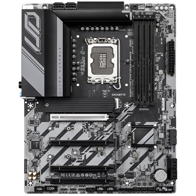 GIGABYTE, GIGABYTE Z890 UD WIFI6E Ultra Durable Intel LGA1851 ATX Motherboard, 4x DDR5, 3x M.2, PCIe 5.0, Wi-Fi 6E, 2.5GbE LAN, Intel® Z890 Express Chipset, ATX Form Factor; 30.5cm x 24.4cm