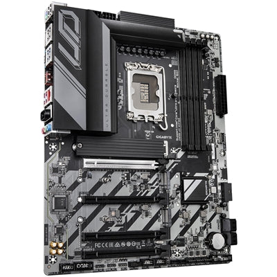 GIGABYTE, GIGABYTE Z890 UD WIFI6E Ultra Durable Intel LGA1851 ATX Motherboard, 4x DDR5, 3x M.2, PCIe 5.0, Wi-Fi 6E, 2.5GbE LAN, Intel® Z890 Express Chipset, ATX Form Factor; 30.5cm x 24.4cm