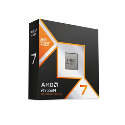AMD Ryzen 7 9800X3D with Radeon Graphics, 8 Core AM5 Processor, 16 Threads, 4.7GHz up to 5.2GHz Boost, 104MB Cache, 120W, No Fan, Radeon Graphics