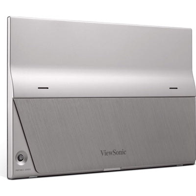 Viewsonic TD1655 16-Inch USB-C Multi-Touch, IPS Portable Monitor, 1920x1080, 60Hz, Mini HDMI, Speakers, 6.5ms, Metallic with Foldable Stand, Pivotable Display