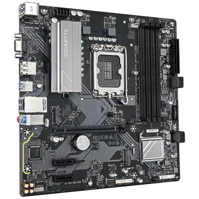 Gigabyte B760M D3HP Intel 1700 Socket Motherboard, Micro-ATX, 4x DDR5 Slots, 2x M.2 Sockets, 1x USB-C Port, GbE LAN, 1x D-Sub / 1x DisplayPort / 1x HDMI Port