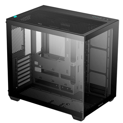 DeepCool CG530 Dual-Chamber Mid Tower Case, Tempered Glass Panels, Advanced Cooling Support, Exceptional Cable Management, Black