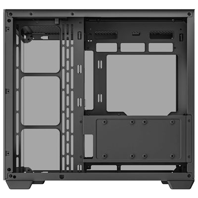 DeepCool CG530 Dual-Chamber Mid Tower Case, Tempered Glass Panels, Advanced Cooling Support, Exceptional Cable Management, Black