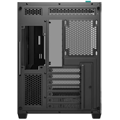 DeepCool CG530 Dual-Chamber Mid Tower Case, Tempered Glass Panels, Advanced Cooling Support, Exceptional Cable Management, Black