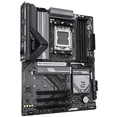 Gigabyte B850 EAGLE WIFI6E AMD AM5 Socket Motherboard, ATX, 4x DDR5 Slots, 3x M.2 Sockets, 2x USB-C Port, Fitted I/O Shield, GbE LAN, Wi-Fi 6E, 1x DisplayPort / 1x HDMI Port