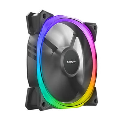 Antec Fusion 120mm ARGB, Black, Upto 2000RPM, 57.93CFM Airflow, 31.24dB Max, 4-pin PWM 3-pin LED