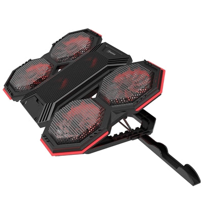 Marvo Scorpion FN-41 Atlas 60 Six Fan Laptop Cooling Stand | RGB | 9"-17.3" | USB Powered | Black