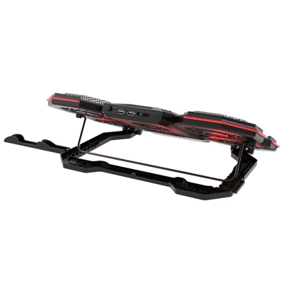 Marvo Scorpion FN-41 Atlas 60 Six Fan Laptop Cooling Stand | RGB | 9"-17.3" | USB Powered | Black