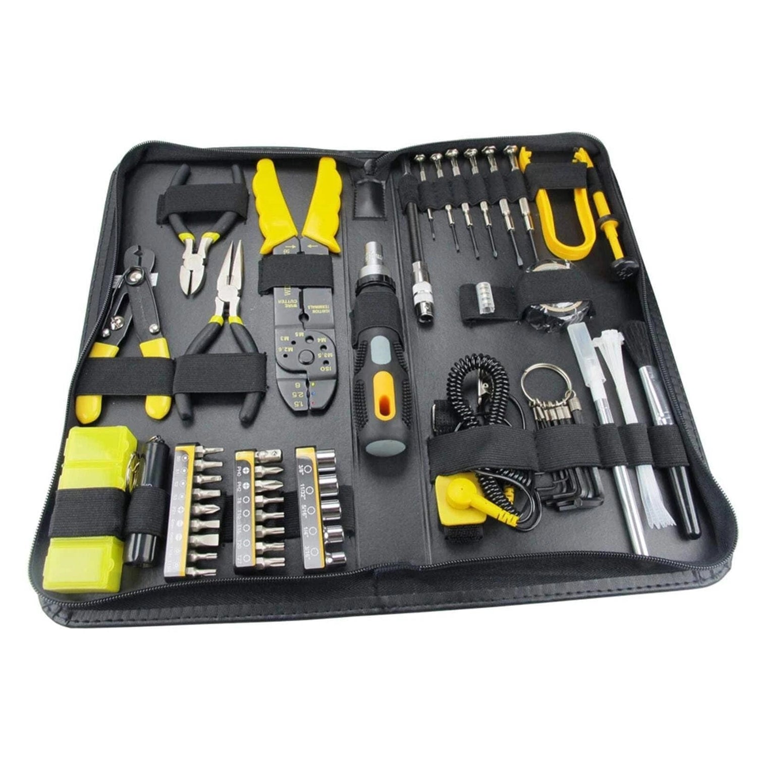 Sprotek 58 Piece Computer & Electronics Repair Tool Kit In A Case, All Tools Are Fully Demagnetized To Protect Your Computers Hard Drive Or Magnetic Media From Damage. - PC Gear UK