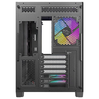 ANTEC Constellation C5 Curve Black ARGB Mid Tower Case, ATX/mATX/ITX, Curved Tempered Glass, Dual Chamber, Back-Connect Motherboard Support, 4x ARGB PWM Fans
