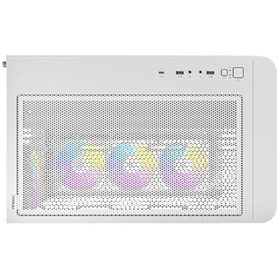 Antec, Antec Constellation C5 Curve Mid-Tower Case, ATX/mATX/ITX, 4x 120mm ARGB PWM Fans, Curved Tempered Glass, Dual Chamber, White, Mid Tower