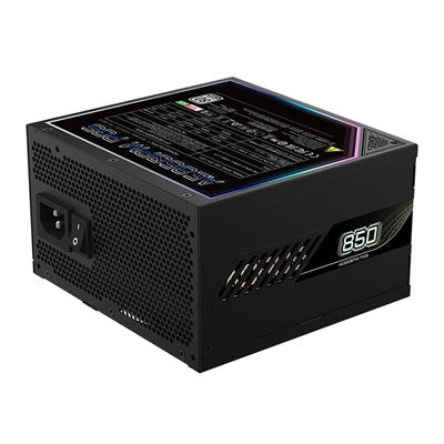 Gigabyte, Gigabyte AORUS ELITE 850W PSU - Fully Modular, 80 PLUS Platinum, ATX 3.1, PCIe 5.0 Ready, 12VHPWR, Silent 120mm FDB Fan, 10-Year Warranty, ATX