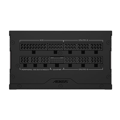 Gigabyte, Gigabyte AORUS ELITE 850W PSU - Fully Modular, 80 PLUS Platinum, ATX 3.1, PCIe 5.0 Ready, 12VHPWR, Silent 120mm FDB Fan, 10-Year Warranty, ATX