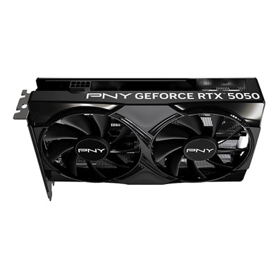 PNY NVIDIA GeForce RTX 5050 8GB GDDR6 Graphics Card, 2560 CUDA Cores, 2317 MHz Core Clock, Dual Fan, 3x DisplayPorts / 1x HDMI Port