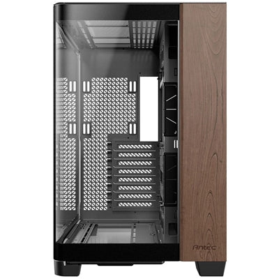 Antec, Antec Constellation C8 Curve Wood Full Tower Case, E-ATX/ATX/mATX/ITX, Curved Glass, Walnut Wood, Dual Chamber, Full Tower
