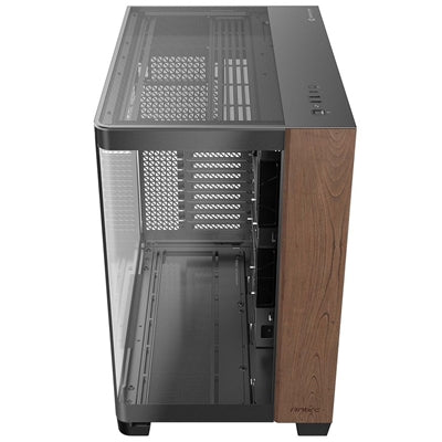 Antec, Antec Constellation C8 Curve Wood Full Tower Case, E-ATX/ATX/mATX/ITX, Curved Glass, Walnut Wood, Dual Chamber, Full Tower
