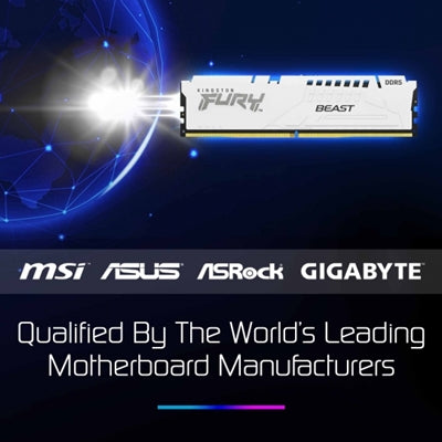 Kingston FURY Beast White KF560C36BWE2-16 16GB DDR5 6000MT/s RGB Memory Kit