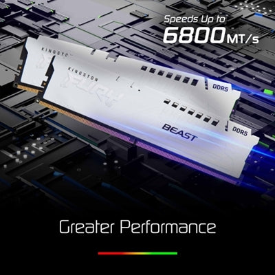 Kingston FURY Beast White KF560C36BWE2-16 16GB DDR5 6000MT/s RGB Memory Kit