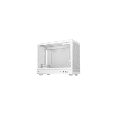 DeepCool, DeepCool CH160 PLUS Micro-ATX Mini Tower PC Case, Tempered Glass, Mesh Airflow Design, 240mm Radiator Support, USB-C & USB 3.0 Front I/O, GPU up to 342mm, White, Mini Tower