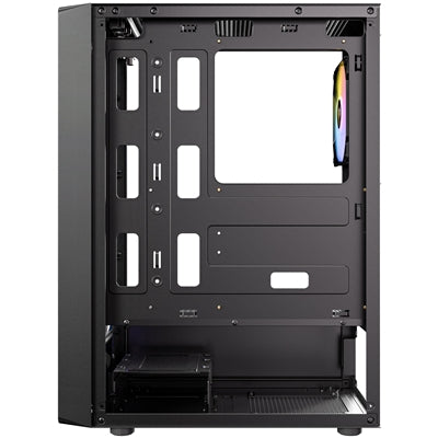 Antec, Antec AX26 RGB Elite Mid-Tower Gaming Case, ATX/mATX/ITX, 4x 120mm RGB Fans, Tempered Glass, Black, Mid Tower