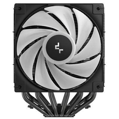 DeepCool, DeepCool AG620 BK ARGB V2 Dual-Tower CPU Air Cooler - Matte Black, Intel: LGA 1851, LGA 1700, LGA 1200, LGA 1151/1150/1155AMD: AM5, AM4