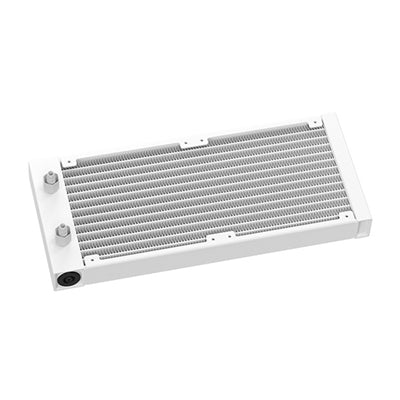 DeepCool LM240 White, 240mm AIO Liquid CPU Cooler, 2.4" IPS Display, Dual 120mm ARGB PWM Fans, Anti-Leak, Intel LGA1851/1700/1200/1151 & AMD AM5/AM4