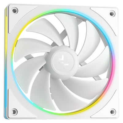 DeepCool LM240 White, 240mm AIO Liquid CPU Cooler, 2.4" IPS Display, Dual 120mm ARGB PWM Fans, Anti-Leak, Intel LGA1851/1700/1200/1151 & AMD AM5/AM4
