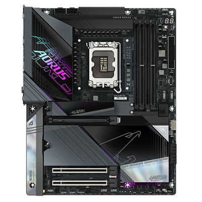 GIGABYTE, GIGABYTE Z890 AORUS MASTER Intel LGA1851 ATX Motherboard, 4x DDR5, 5x M.2, 2x PCIe 5.0, Wi-Fi 7, 10GbE LAN, - Intel® Z890 Express Chipset, ATX Form Factor; 30.5cm x 24.4cm
