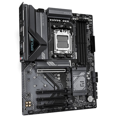 GIGABYTE B840 EAGLE WIFI6E AMD AM5 ATX Motherboard, 4x DDR5, 3x M.2, PCIe 5.0, Wi-Fi 6E, 2.5GbE LAN