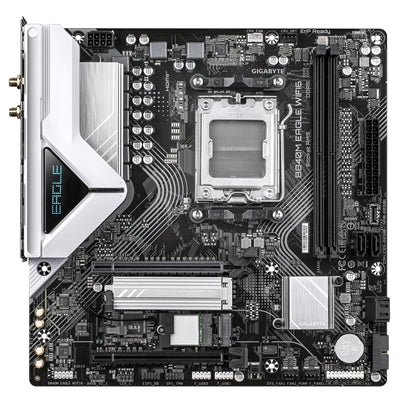 GIGABYTE B840M EAGLE WIFI6 AMD AM5 Micro-ATX Motherboard, 2x DDR5, 2x M.2, Wi-Fi 6, 2.5GbE LAN